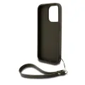 DKNY PU Leather Stack Logo Wrist Strap Case for iPhone 14 Pro Green — Foto 3