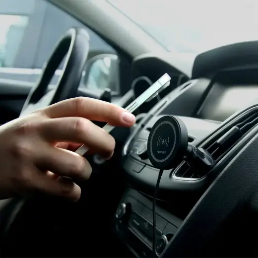 Forever car holder for air vent MACH-300 magnetic with wireless charging black Qi2 15W Foto 6