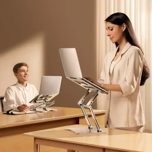 Wozinsky WRS-CPY75DSS Aluminum Laptop and Tablet Stand + Free Smartphone Stand - Silver Foto 27