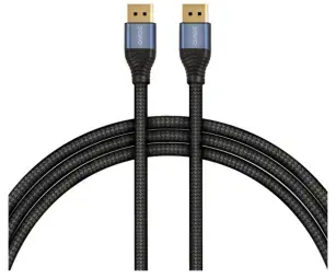 Kabelis Savio DisplayPort 2.1 Male - DisplayPort Male 8K 3m