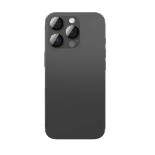 AmazingThing Aviation-Grade Alloy Tempered Glass Lens for iPhone 16 Pro | 16 Pro Max Camera Lens - Black Фото num