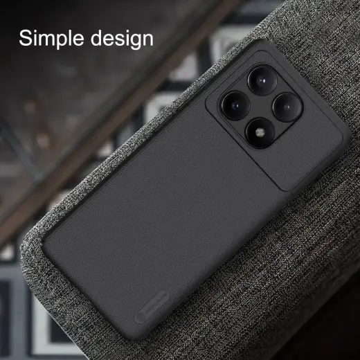 Nillkin Super Frosted Back Cover for Poco X6 Pro 5G Black Foto 5