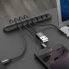 Ugreen LP114 self-adhesive cable organizer for 7 cables - black Foto 3