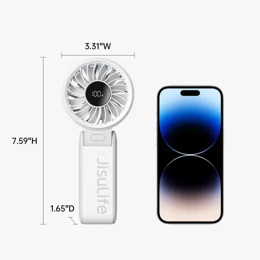 Jisulife Handheld Fan Life7 5000mAh Portable USB Fan - Gray Foto 8
