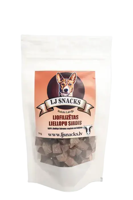LJ Snacks Freeze-Dried Beef Hearts 50 g