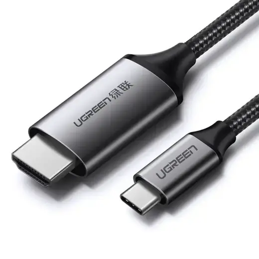 Ugreen kabelis HDMI - USB Type C 4K 60 Hz 1.5 m melns-pelēks (MM142 50570)
