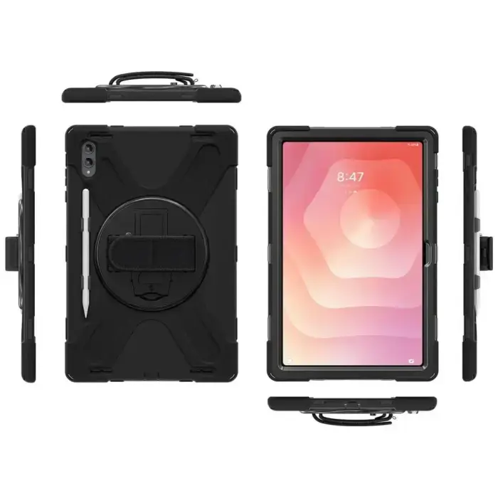 4smarts Rugged Grip planšetdatora maciņš Galaxy Tab S11 Ultra melns
