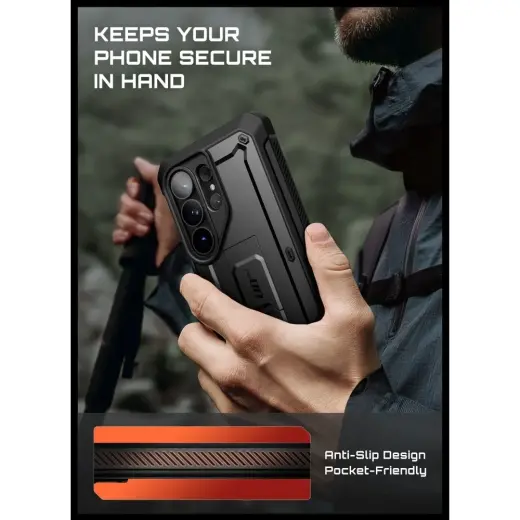 SUPCASE UNICORN BEETLE PRO & TEMPERED GLASS 2-PACK GALAXY S26 ULTRA BLACK Foto 8