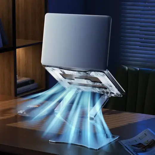 Wozinsky WRS-CPY75DSS Aluminum Laptop and Tablet Stand + Free Smartphone Stand - Silver Foto 40