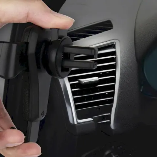 Automašīnas turētājs H01 Gravity Air Vent Outlet Car Mount melns Foto 8