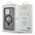Guess GUHMP13LHRSGSK iPhone 13 Pro | 13 6.1" czarny|black hardcase Ring Stand Script Glitter MagSafe Фото num