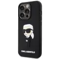 Karl Lagerfeld KLHCP14X3DRKINK iPhone 14 Pro Max 6.7" black hardcase Rubber Ikonik 3D Photo