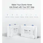 Išmanusis 4 kanalų Wi-Fi jungiklis su RF valdymu Sonoff 4CHPROR3 Foto 4
