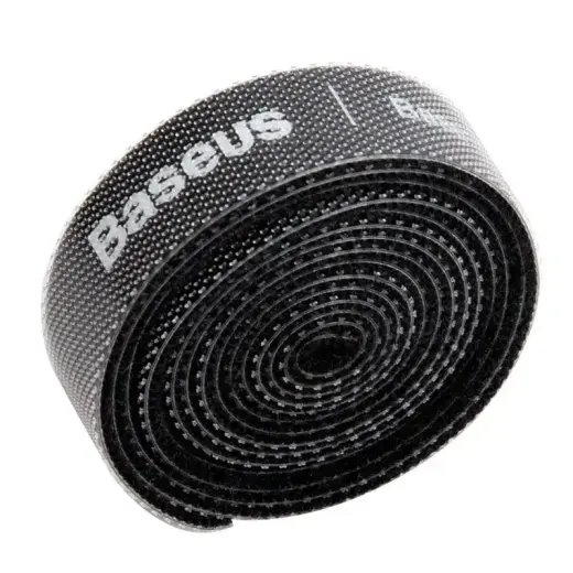 Baseus Rainbow Circle hook and loop Straps - velcro tape cable organizer 1m black (ACMGT-E01) Foto 3