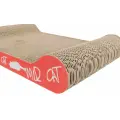 Nail sharpener : Trixie Wild Cat scratching cardboard, 41 × 7 × 24 cm, orange Photo