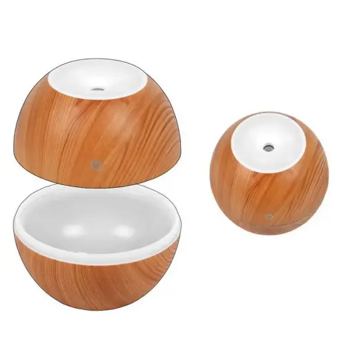 Air Humidifier LTC, 4 colors illuminated, 130ml, light wood Foto 3
