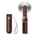 Jisulife Handheld Fan Life8 Portable USB Fan with Power Bank and Flashlight - Brown Фото num