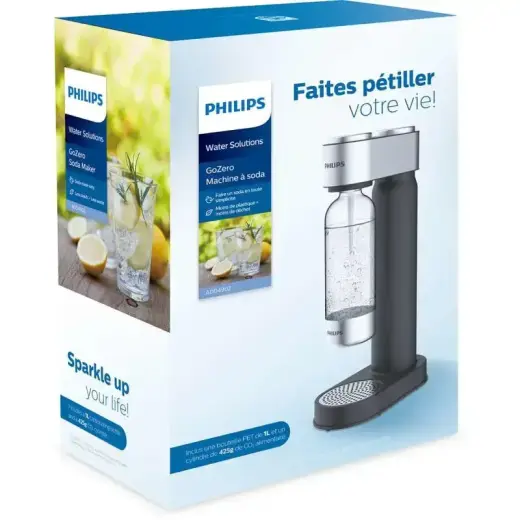 Philips Soda Maker GoZero (ADD4902BK) black silver Foto 4