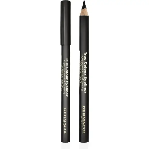 Dermacol, Eyeliner + Kajal, - Wooden Eyeliner (True Colour Eyeliner) 4 G - Shade: 1ack (1 Nero) Foto 1