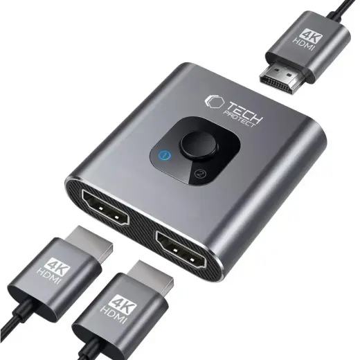 Tech-Protect HB07 HUB Adapter 2in1 HDMI 4K 60HZ - gray Foto 2