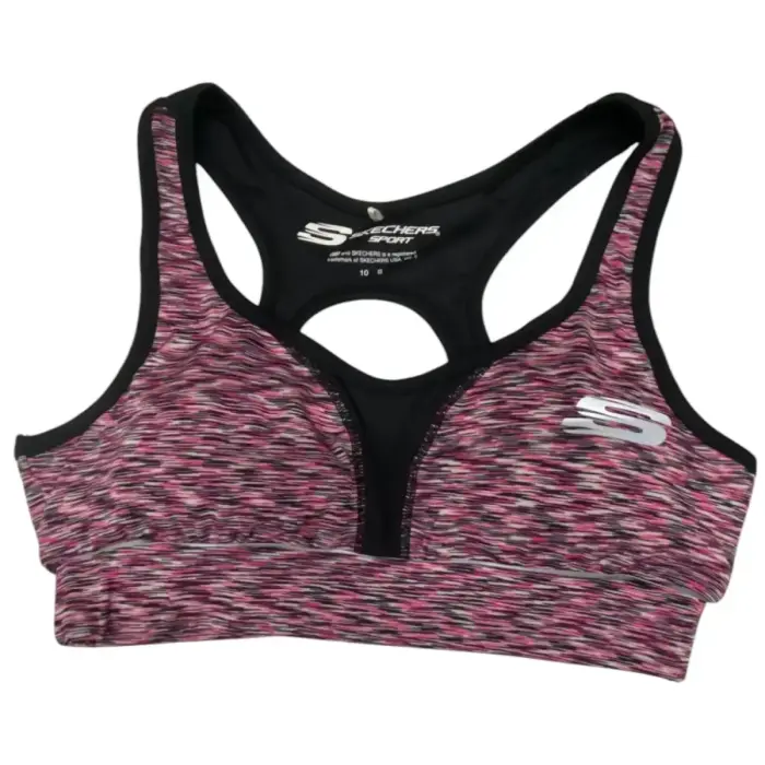 Skechers, Erinlined, Sports Women Synthetic Bra, Magenta, For Women, Size 10