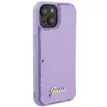 Guess Sequin Script Metal case for iPhone 15 - purple — Foto 4