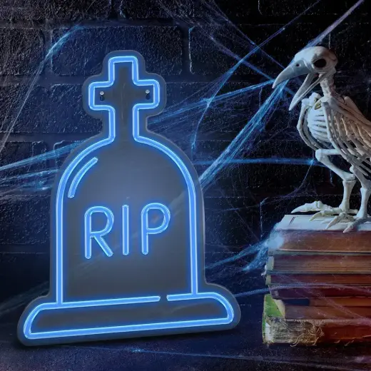 Neon PLEXI LED RIP blue FPNE16 Forever Light Foto 2