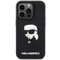 Karl Lagerfeld KLHCP14X3DRKINK iPhone 14 Pro Max 6.7" black hardcase Rubber Ikonik 3D Photo