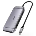 Choetech 9in1 multifunctional USB Type C HUB - 3x USB 3.2 Gen 1 | SD and TF memory card reader | HDMI 4K 30Hz | VGA Full HD 60Hz | USB Type C | RJ45 gray (HUB-M15 gray) Фото num