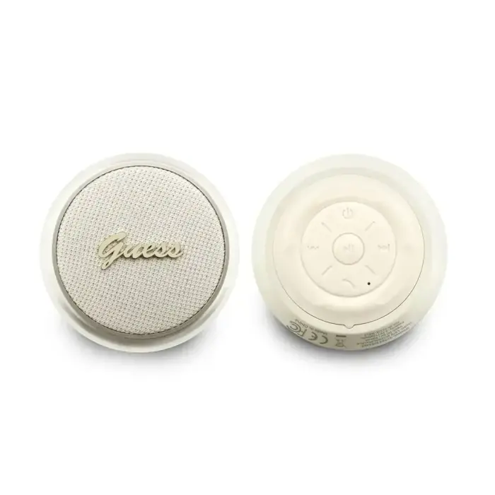 Guess Script Metal Logo Bluetooth Speaker 5W Gold