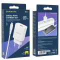 Borofone Wall charger BN1 Innovative - USB - 2,1A with USB to MicroUSB white Photo
