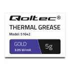 Qoltec Thermal grease 3.05 W/m-K | 5g | Gold Photo