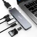 Choetech multifunctional docking station HUB for Apple MacBook Pro USB Typ C 7in2 100W Thunderbolt 3 gray (HUB-M14) Фото num