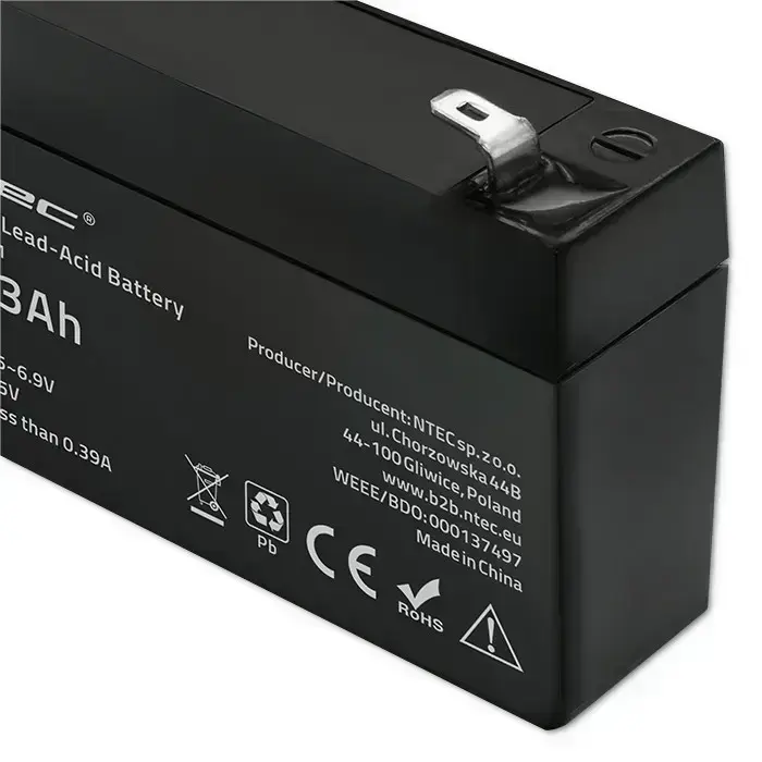Qoltec AGM battery | 6V | 1.3Ah | Maintenance-free | Efficient| LongLife | for UPS, scale, cash register Foto 4