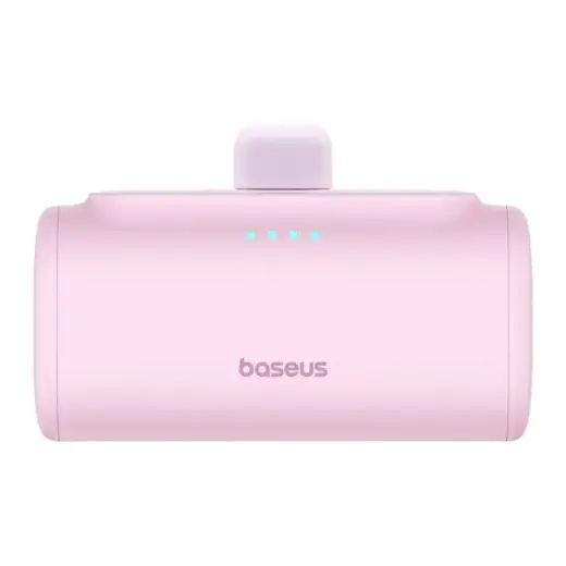 Baseus Compact ārējais akumulators (powerbank) | 5000 mAh | 20W | USB-C | rozā Foto 4