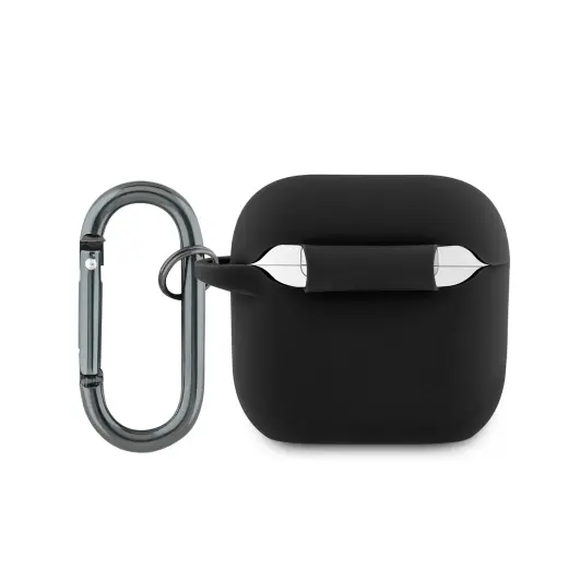 Lacoste Liquid Silicone Croc Logo Case for AirPods 4 Black