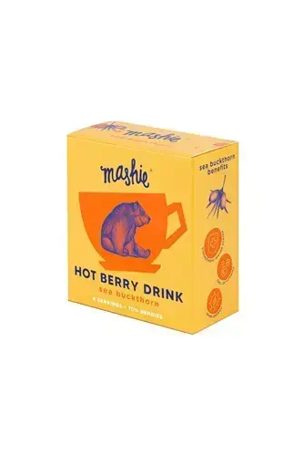 Karstais dzēriens MASHIE Sea buckthorn for energy drink, 4x40ml