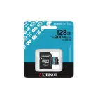 Kingston memory card 128GB microSDXC Canvas Go Plus Gen4 200MB/s A2 U3 V30 + adapter Фото num