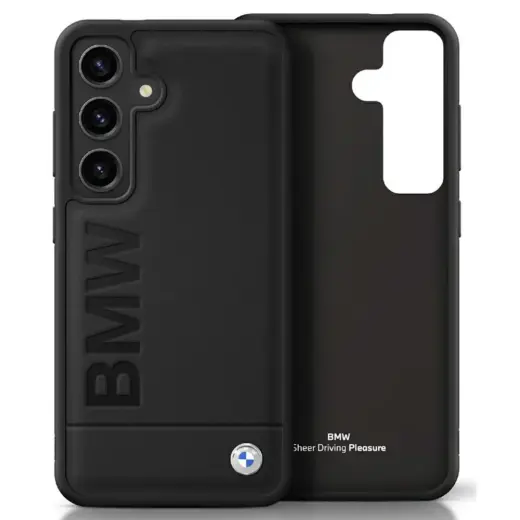 Etui BMW Leather Big Wordmark do Samsung  Galaxy S25+ czarny Фото num
