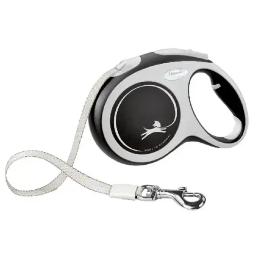 Inerces pavada suņiem – Trixie New COMFORT, tape leash, L: 8 m, black Foto 1