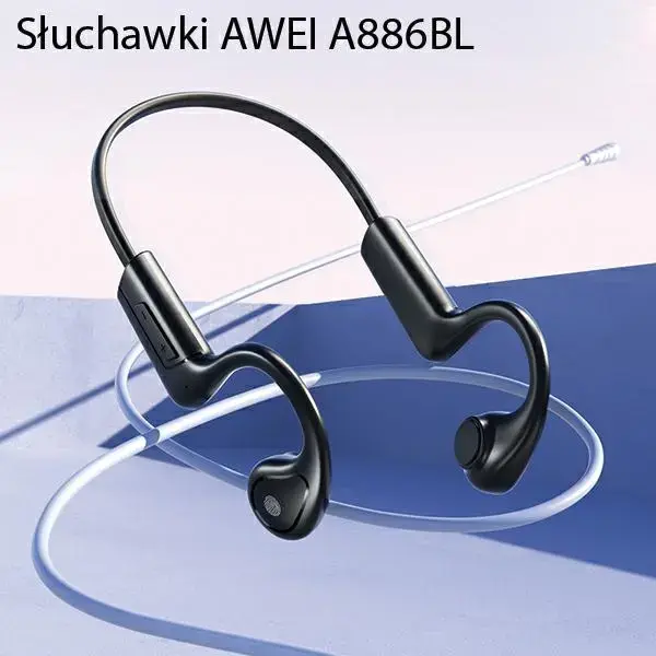 Наушники AWEI Air Conduction A886BL black|black Air Conduction Фото num