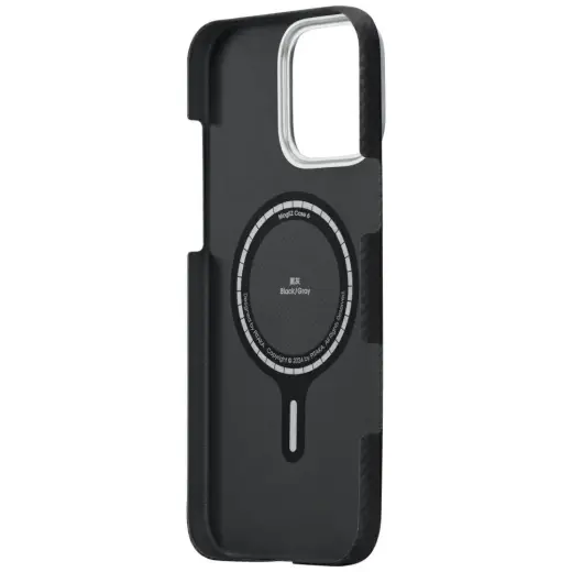 PITAKA Ultra-Slim maciņš ar MagSafe atbalstu telefonam iPhone 16 Pro Max pelēks Foto 5