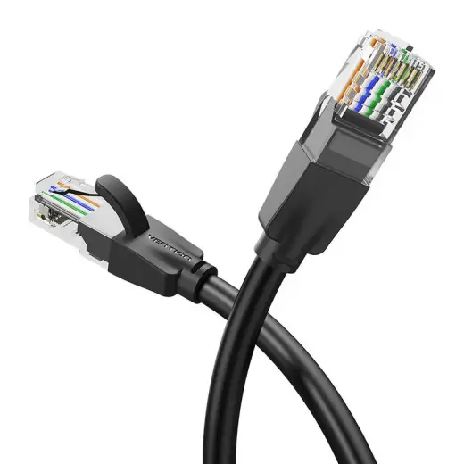 Kabel sieciowy UTP CAT6 Vention IBEBG RJ45 Ethernet 1000Mbps 1,5m czarny Photo