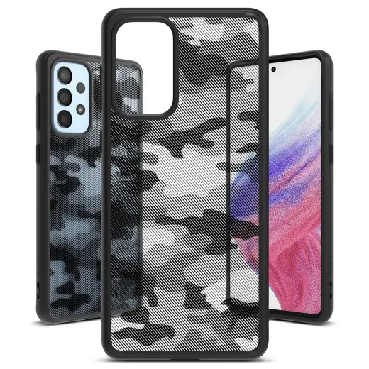 Ringke Fusion Matte tpu case with frame for Samsung Galaxy A73 black Photo