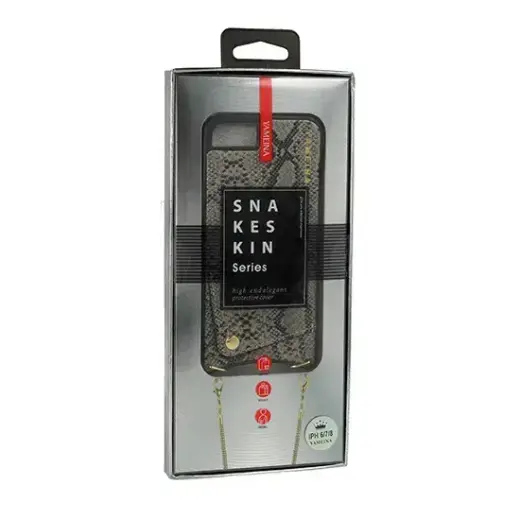 BAG - SNAKE Leather Case - IPHONE XS MAX Grey Photo