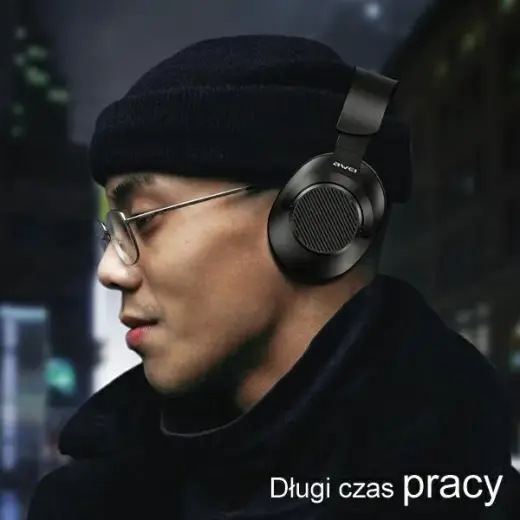 AWEI słuchawki nauszne A997 Pro ANC Bluetooth czarny|black Фото num