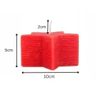 Ziemassvētku svece Sarkanā zvaigzne eglīte 1 gab | 5h Foto 2