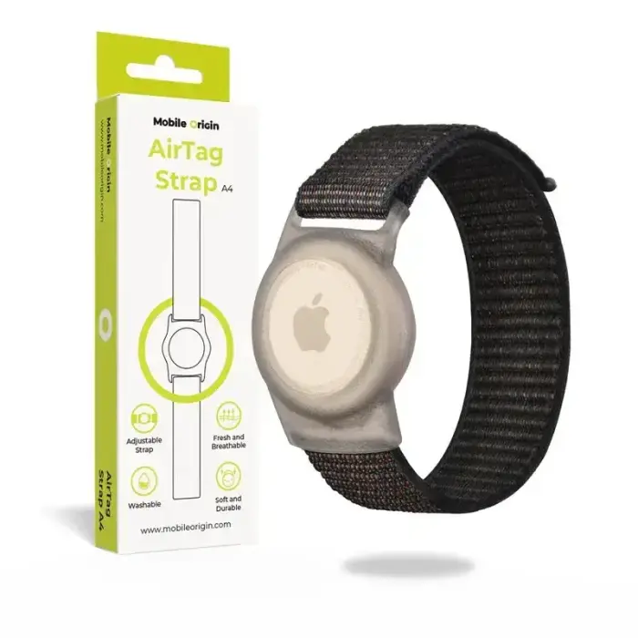 Mobile Origin AirTag Strap, black