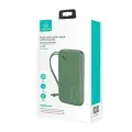 USAMS PB56 10KCD15003 (US-CD150) external battery (powerbank) | 10000 mAh | USB-A, USB-C, Micro USB | dark green Photo