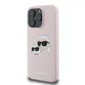 Karl Lagerfeld Liquid Silicone Double Heads MagSafe Case for iPhone 16 Pro Pink — Photo 2